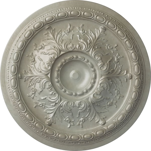 Ekena Millwork Stockport Ceiling Medallion (Fits Canopies up to 6 1/4"), Hand-Painted Flash Gold, 28"OD x 2 3/4"P CM28STFLS - main